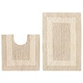 Celebration Reversible 'Race Track' 2-piece Linen Bath Rug Set