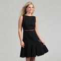 Sandra Darren Women's Indigo Denim Belted Dress