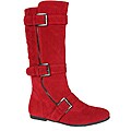 Story Women's 'Parker-1' Red Buckle Mid-Calf Boots