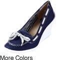BC Footwear Women's 'Milkshake' Canvas Wedges