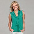 Jessica Simpson Junior's Ruffle Tie Front Top