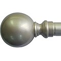 Hanover Silver Adjustable Curtain Rod Set (48-86 inches)
