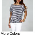 Jessica Simpson Junior's Draped Cutout Back Jersey Top