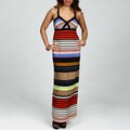 Jessica Simpson Junior's Colorful Stripes Maxi Dress