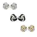 DB Designs Diamond Accent Love Knot Earrings