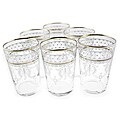 Set of 6 Berber Silver Tea Glasses (Morocco)