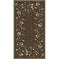 Woven Viscose Anemone Umber Area Rug (5' x 7')