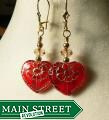 Palmtree Gems Goldtone 'Alejandra' Crystal Heart Earrings