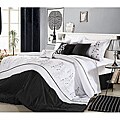 Poppy Flower Black Oversized 8-piece Comforter Set