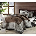 Florence Silver/ Brown Oversized 8-piece Comforter Set