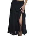 Shining Star Women's Black Georgette Six-gore Skirt