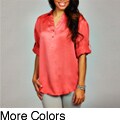 Violet & Claire Women's Roll-sleeve Equipment Shirt