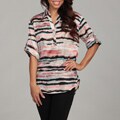 Violet & Claire Women's Roll-sleeve Equipment Noa Clay Shirt