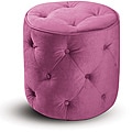 Round Ottoman with Tufted Buttons
