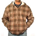 Courage Men's Chocolate Plaid Hoodie