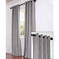 Signature Grommet Grey Velvet 108-Inch Curtain Panel