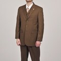 Stacy Adams Men's Rust 3-button Vested Suit