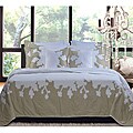 Audrey Floral Cotton Full/Queen-size Quilt Set