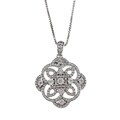 Sterling Silver 1/10ct TDW Diamond Fashion Necklace (H-I, I2-I3)