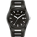 Bulova Men's Black Stainless Steel Watch