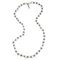BCBG Silvertone 36-inch Knot Link Necklace