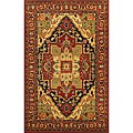 Hand-Tufted Royal Serapi Navy Wool Rug (8' x 5')