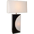 Nova Half Moon Table Lamp with White Shade