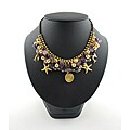Goldtone Amethyst Bead Necklace (Thailand)