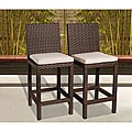 Atlantic 'Olivia' Wicker Barstools (Set of 2)