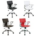 Office Star Dorado Office Chair with Fixed Padded Arms and Chrome Finish