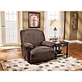 Sure Fit Brown Stretch Faux Leather Recliner Slipcover