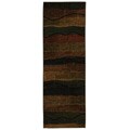 Mohawk Home Brown Sedimental Stripe Runner Rug (2' x 6')