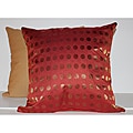 RLF Home Red Spottie Decorative Pillow (Set of 2)