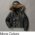 Rothschild Big Girl's Faux-fur Hooded Bubble Jacket