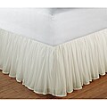 Cotton Voile Ivory 15-Inch Drop King Bedskirt