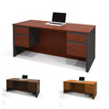 Durable Bestar Prestige Plus Four-Drawer Laminate Executive Desk