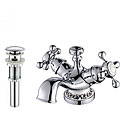 Kraus Apollo Single-hole Basin Faucet and Pop Up Drain with Overflow Chrome