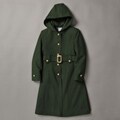Rothschild Big Girls Hooded Belted Long Wool Coat