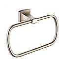 Kraus Fortis Bathroom Accessories - Square Towel Ring Brushed Nickel