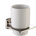 Kraus Fortis Bathroom Accessories - Wall-mounted Ceramic Tumbler Holder Brushed Nickel