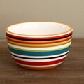 Omniware Rio Multi Stripe Cereal/ Chili Bowls (Set of 4)