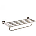 Kraus Fortis Bathroom Accessories - Bath Towel Rack with Towel Bar Brushed Nickel