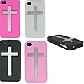 Premium Apple iPhone 4/4S Cross Silicone Case