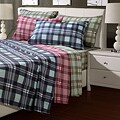 Plaid Microfiber Twin-size Sheet Set