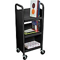 Luxor 3 Shelf Narrow Book Truck