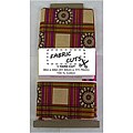 1-Yard Plaid and Floral Fabric Cut