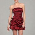 Jessica McClintock Women's Ruby Red Ruffle Dress