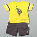 US Polo Infant Boy's Graphic Tee and Terry Shorts