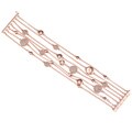 Ralph Lauren Rose Goldtone Clear Glass Illusion Pave Disc Bracelet