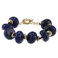 Ralph Lauren Goldplated Lapis Nugget 8-inch Bracelet